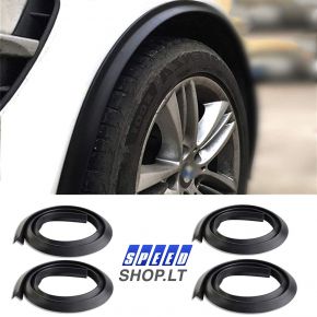 Universalūs purvasaugiai automobilio ratų sparno prailginimas  formavimo praplatėjimai išsikišę kraštai skirti automobilio apsaugai ir dekoravimui